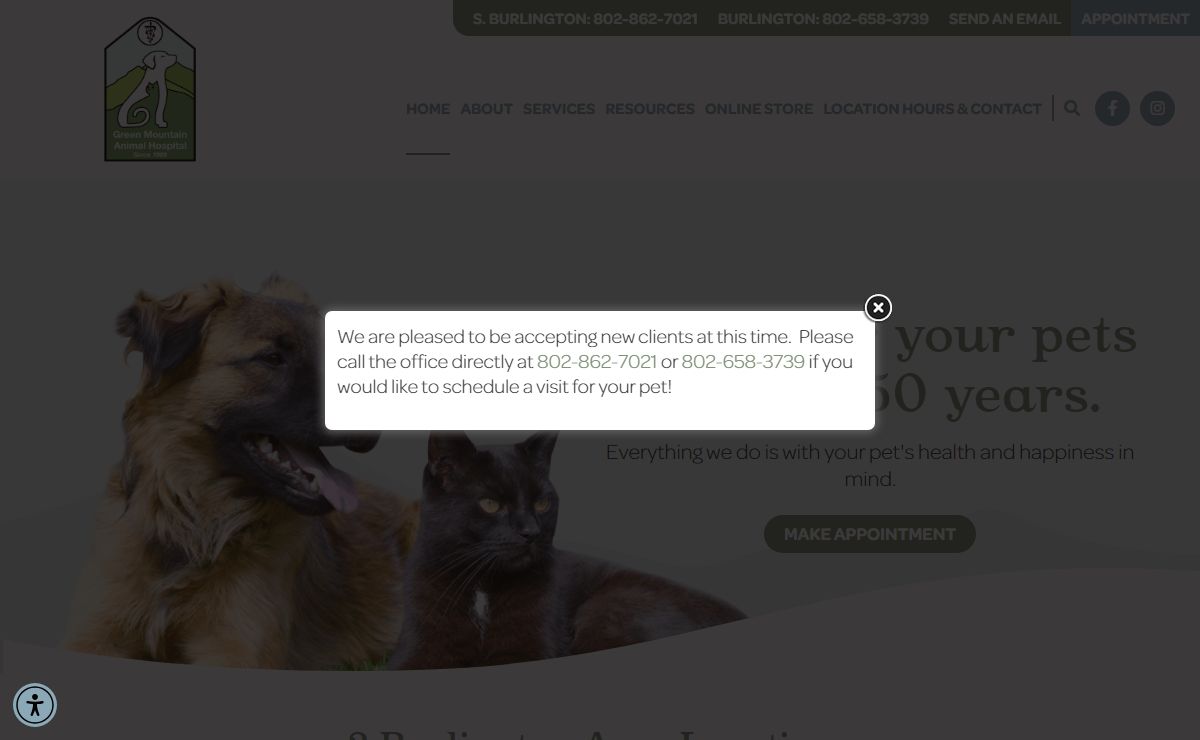 Vet Near Me 05403 - Green Mountain Animal Hospital