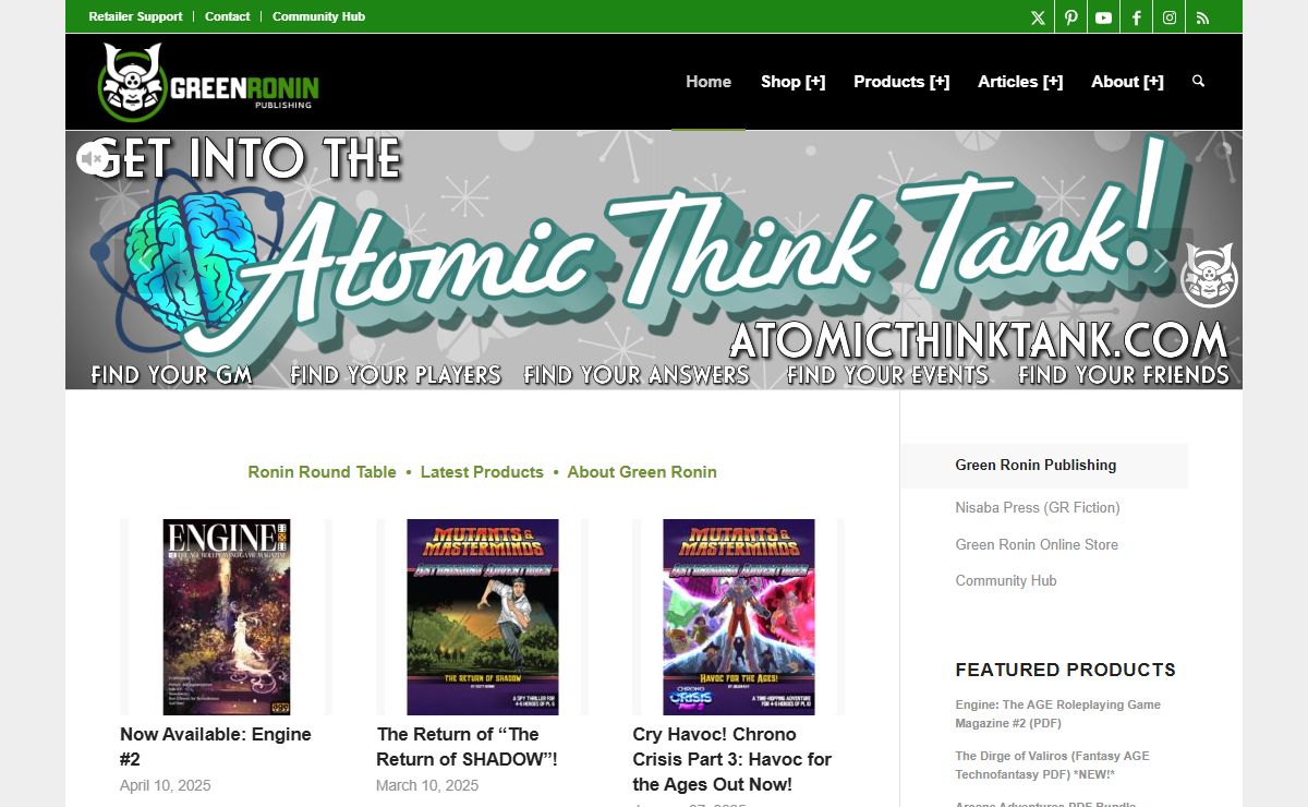 Green Ronin Publishing • Dedicated to the art of great games