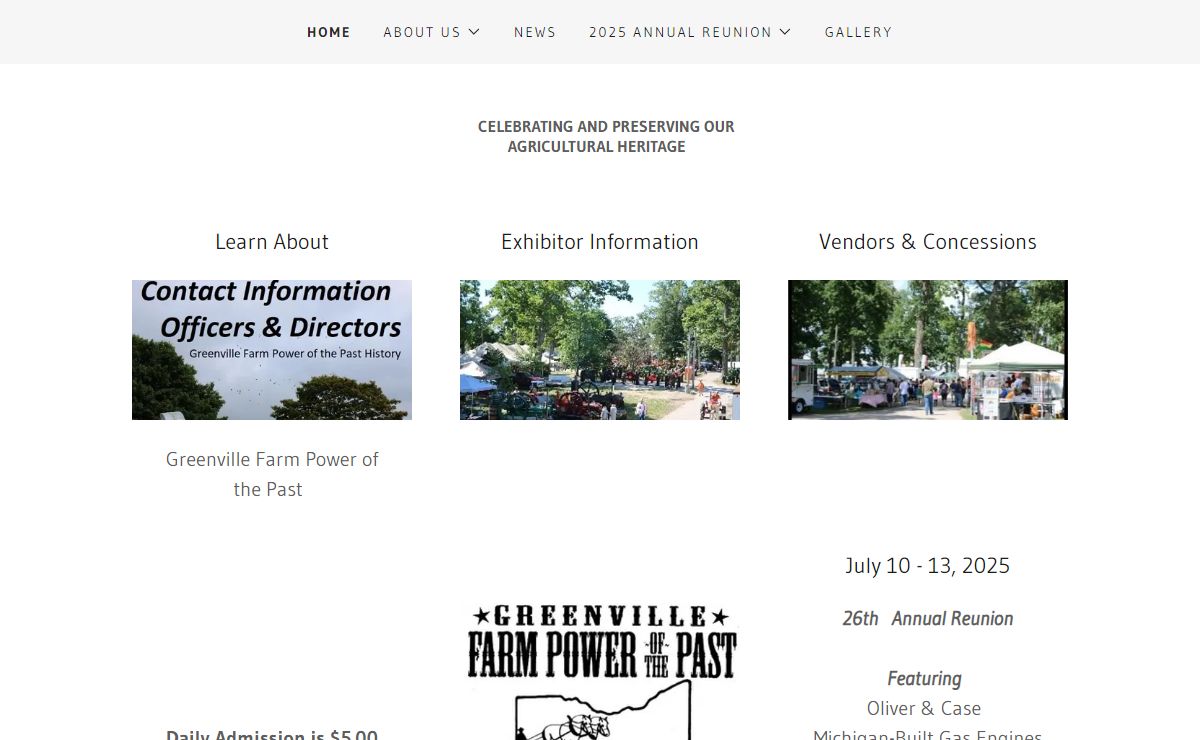 Greenville Farm Power of the Past