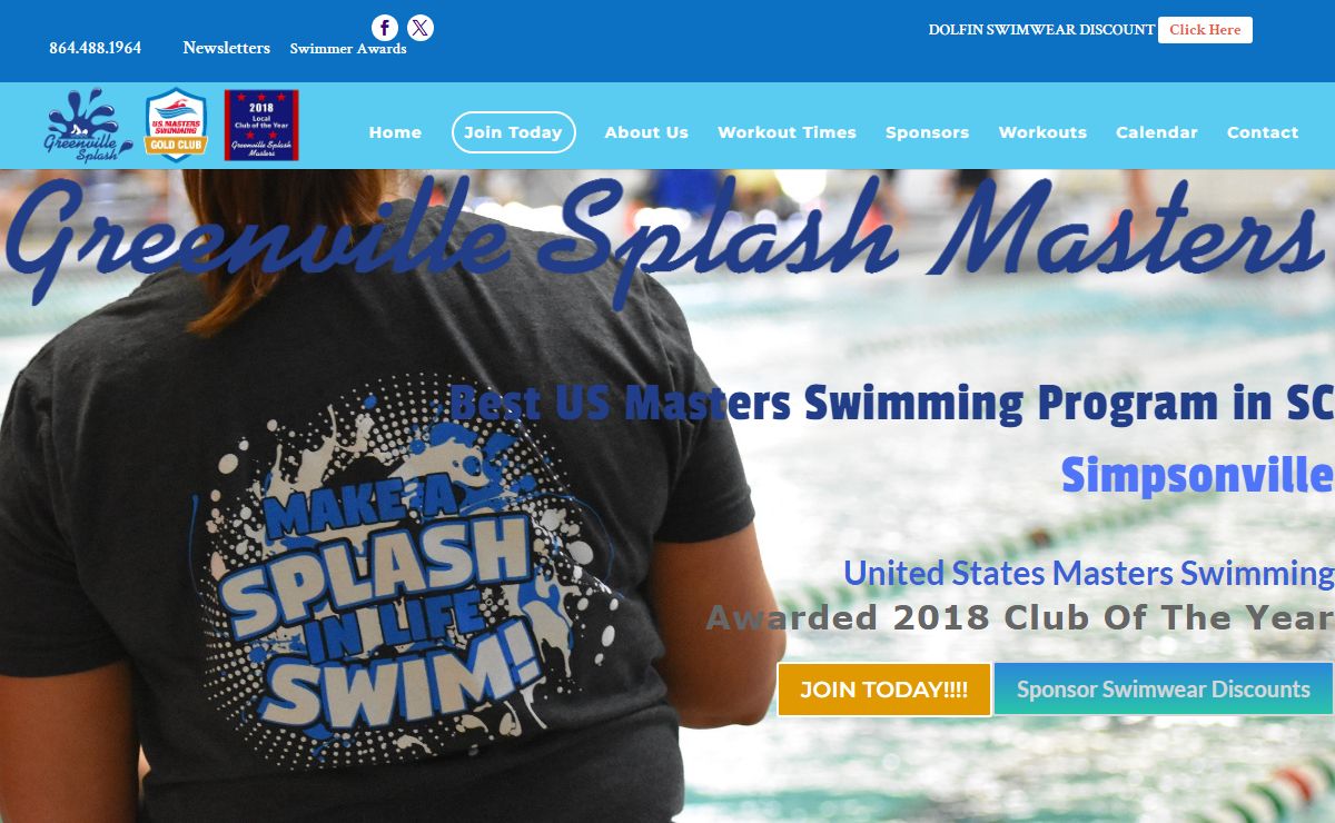 US Masters Swimming SC | Greenville Splash Adult Swim Team