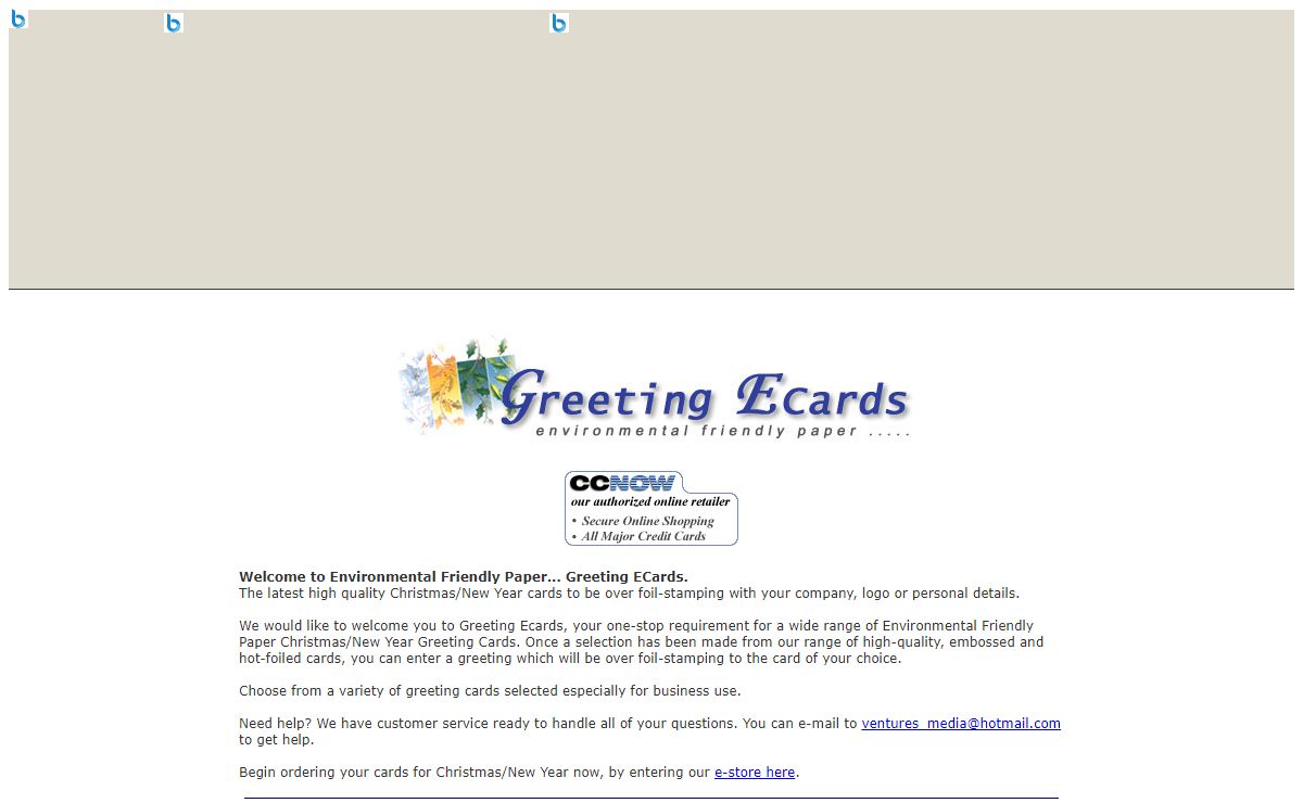 Greeting ECards - Environmental Friendly Paper . . .