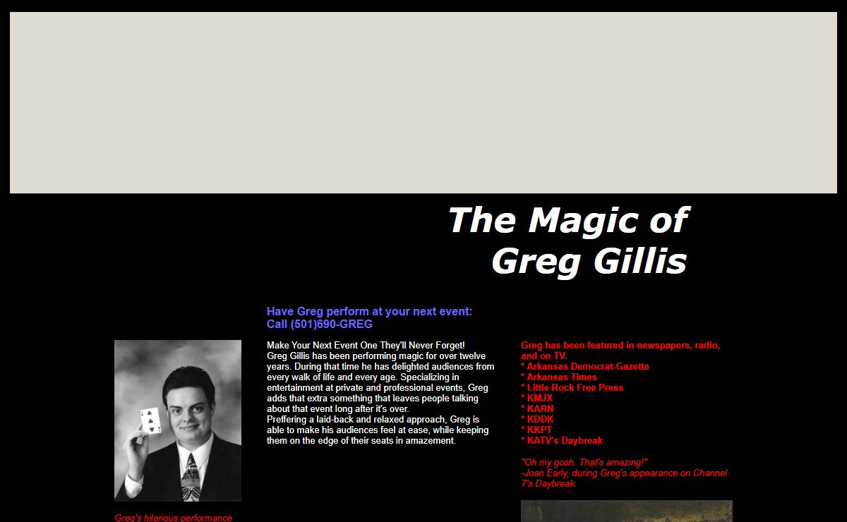 The Magic of Greg Gillis