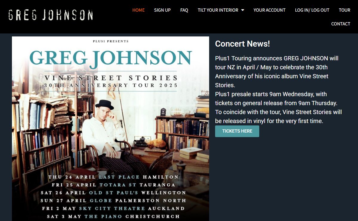Greg Johnson Music – Official website of singer-songwriter Greg Johnson