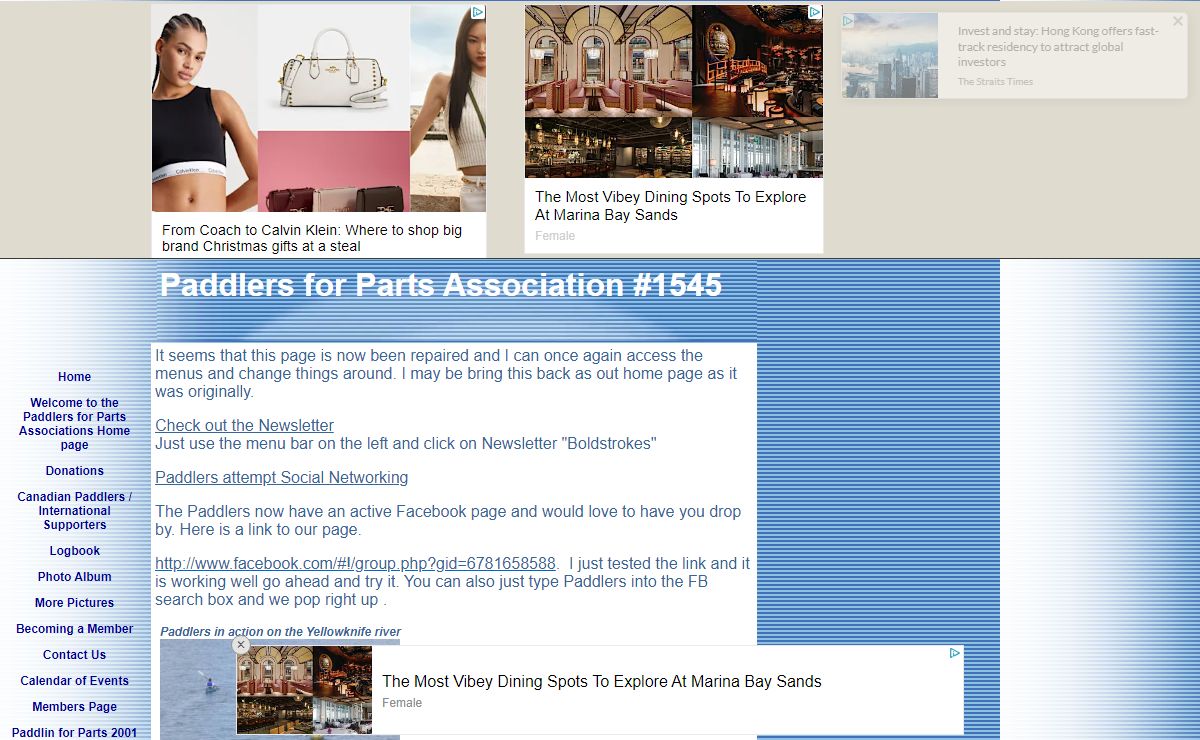 Paddlers for Parts Association, #1545, Yellowknife, NT