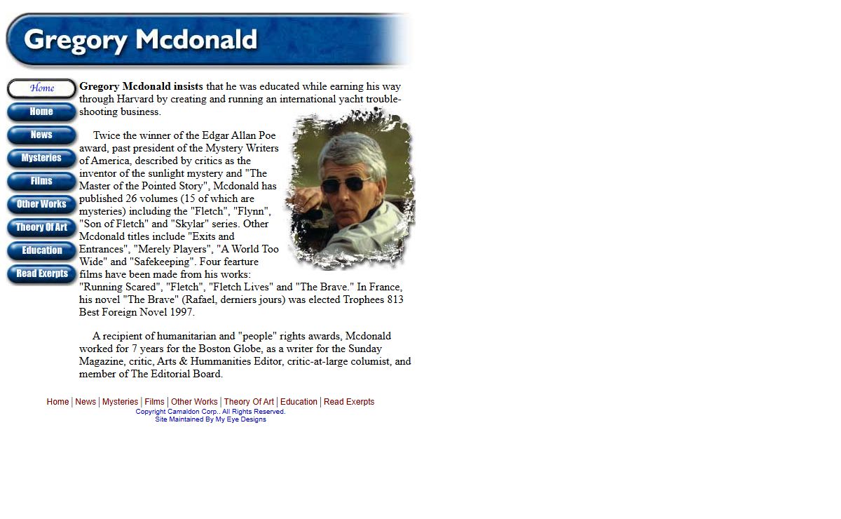 The Official Gregory Mcdonald Website