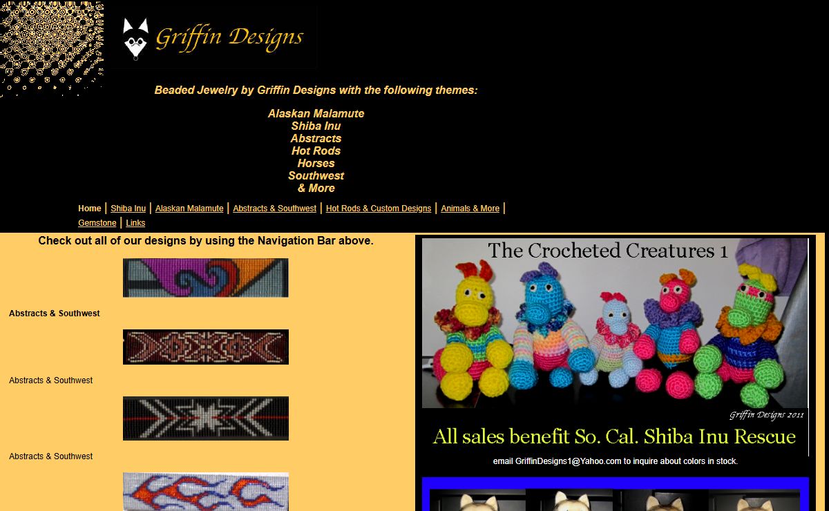 Griffin Designs beaded jewelry