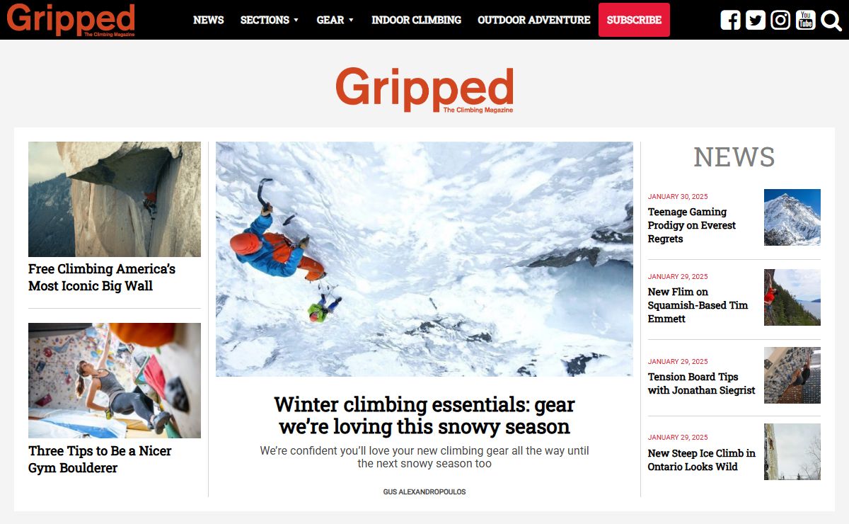 Climbing Magazine » Rock Climbing | Gripped Climbing Magazine