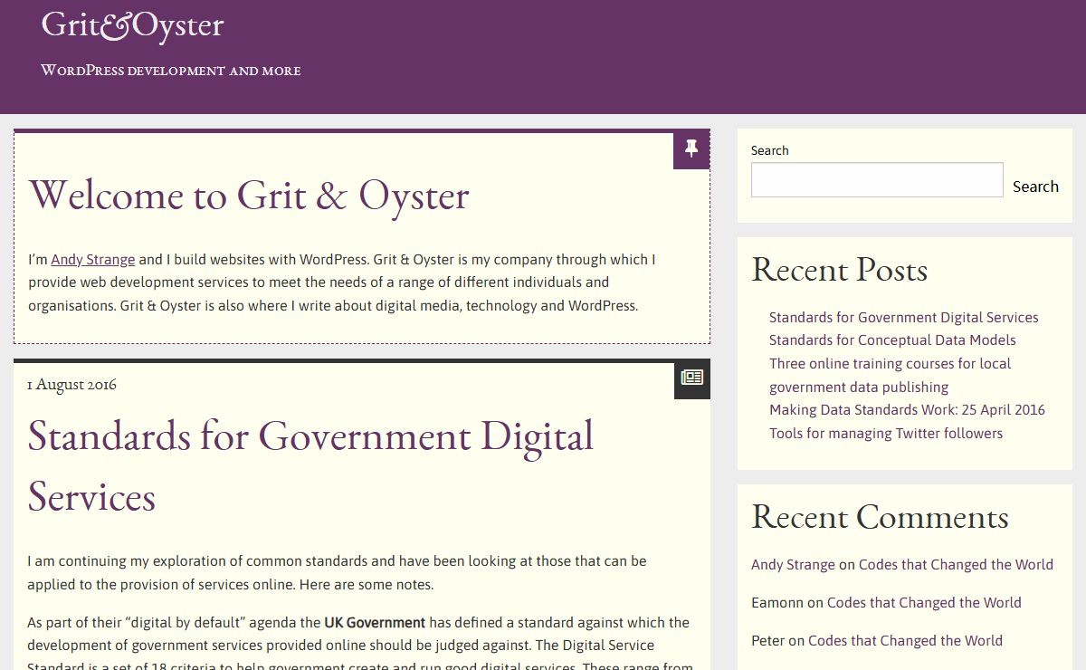 Grit and Oyster Limited – WordPress development and more