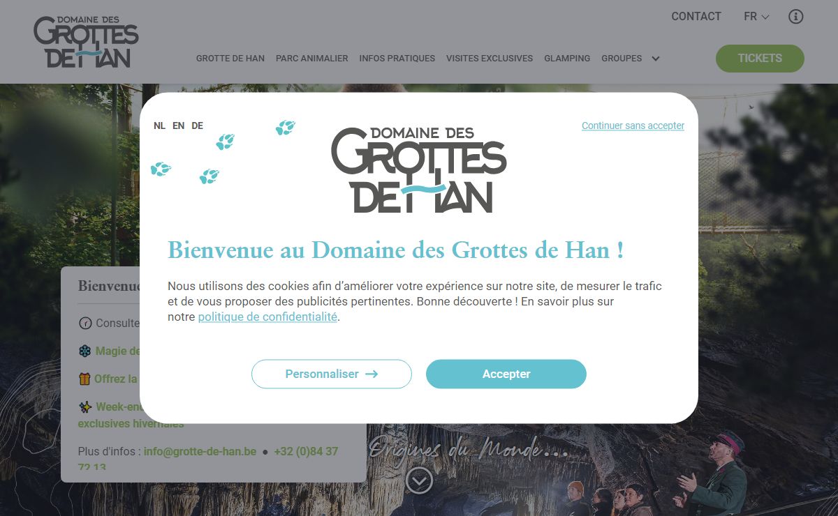 Un voyage aux origines du monde ~ Grottes de Han
