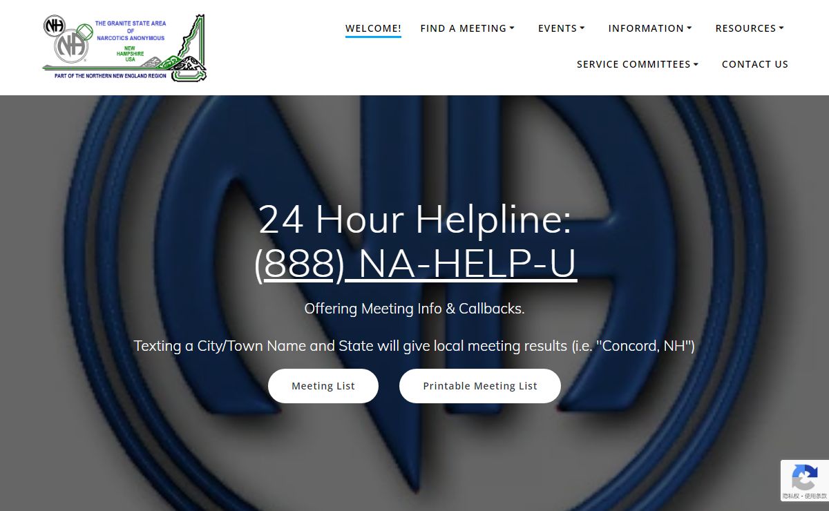 The Granite State Area of Narcotics Anonymous – Narcotics Anonymous in New Hampshire, USA