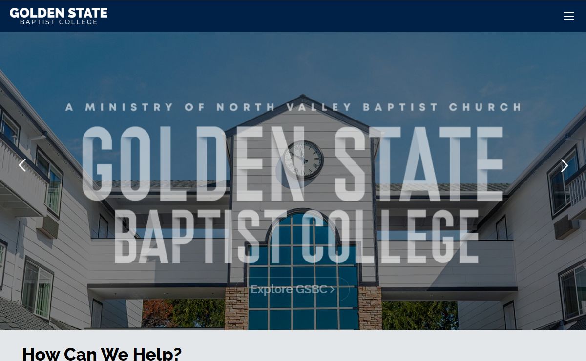 Golden State Baptist College – Santa Clara, CA