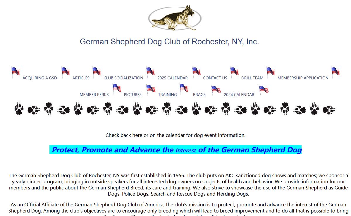GERMAN SHEPHERD CLUB OF ROCHESTER, INC.