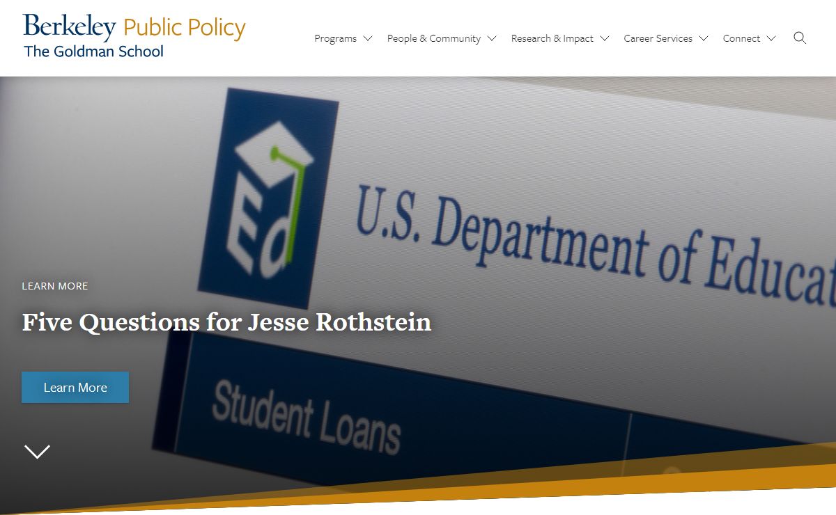Goldman School of Public Policy | University of California, Berkeley