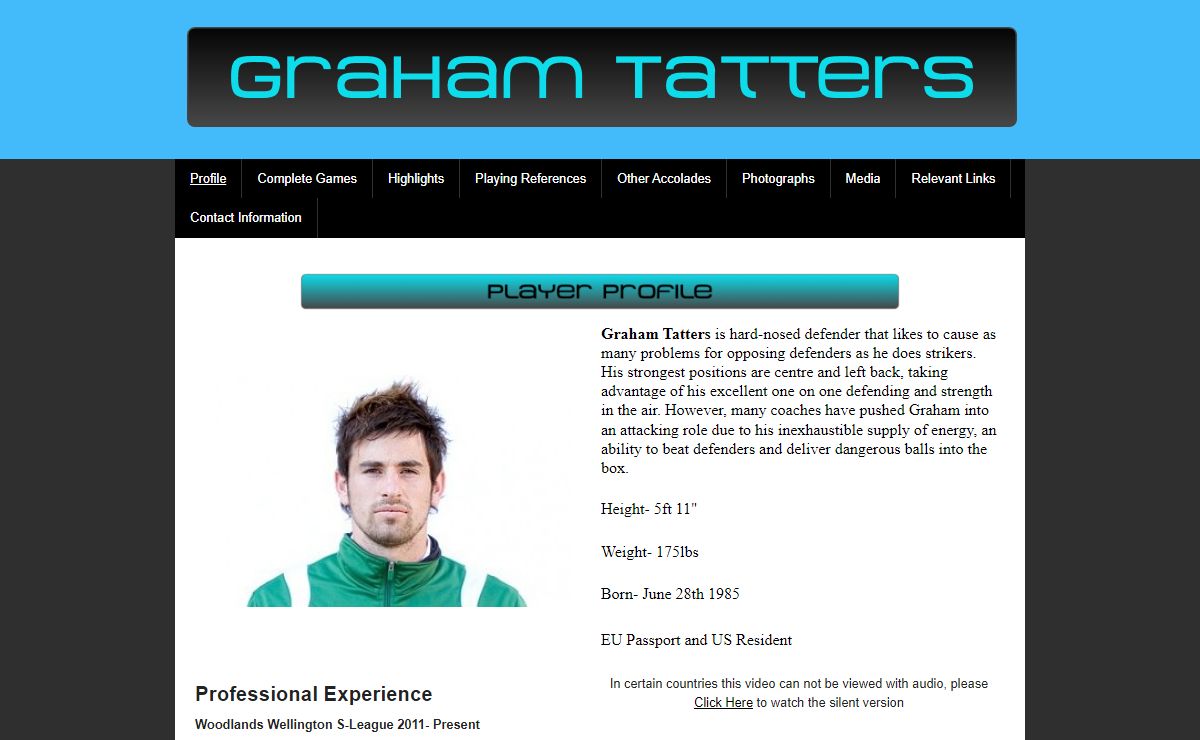 Graham Tatters - Profile