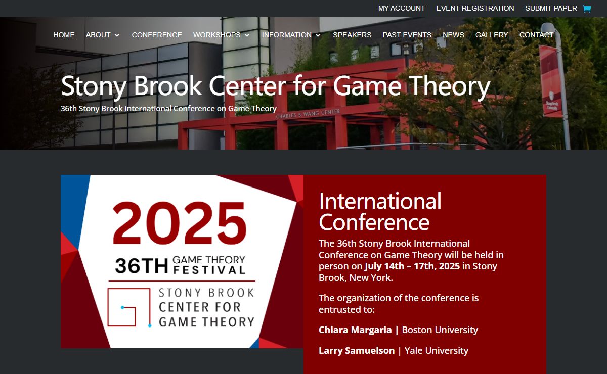 Home - Stony Brook Center for Game Theory