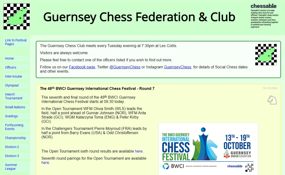 Guernsey Chess Club and Federation