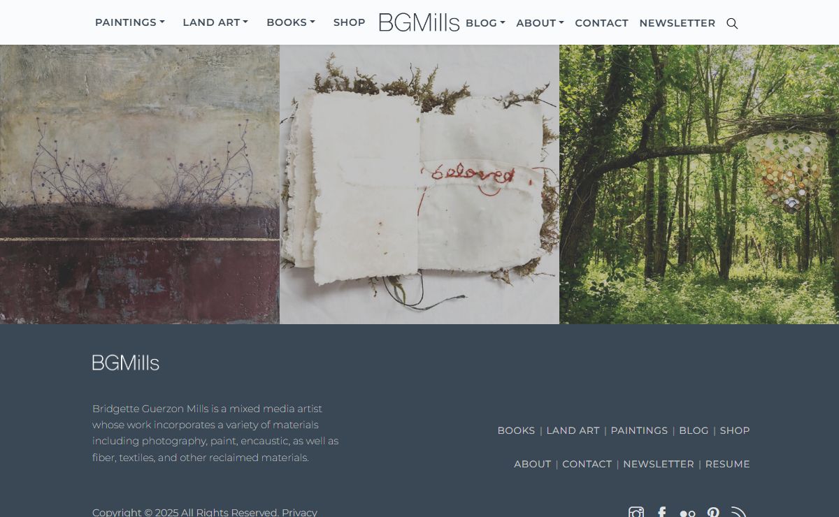 Encaustic & Mixed Media Artist - Bridgette Guerzon Mills