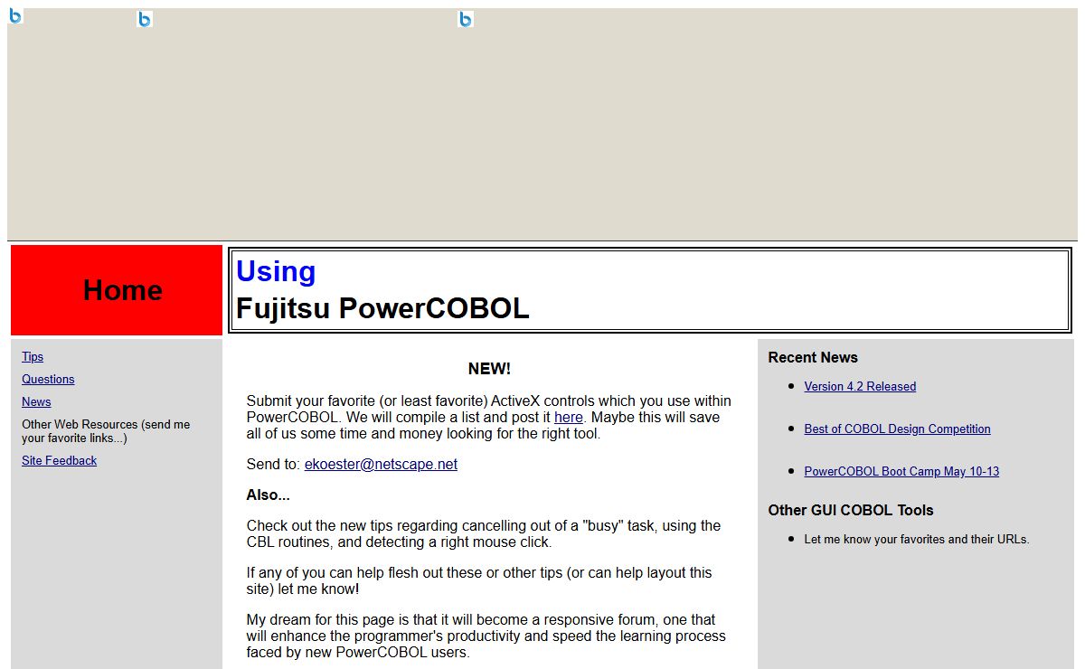 Using Fujitsu PowerCOBOL
