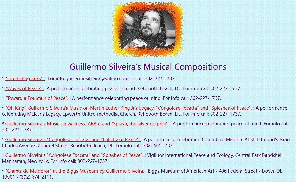 Guillermo Silveira's Musical Compositions