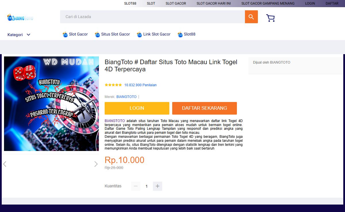 BiangToto # Daftar Situs Toto Macau Link Togel 4D Terpercaya