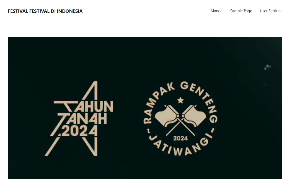 FESTIVAL FESTIVAL DI INDONESIA - My WordPress Blog