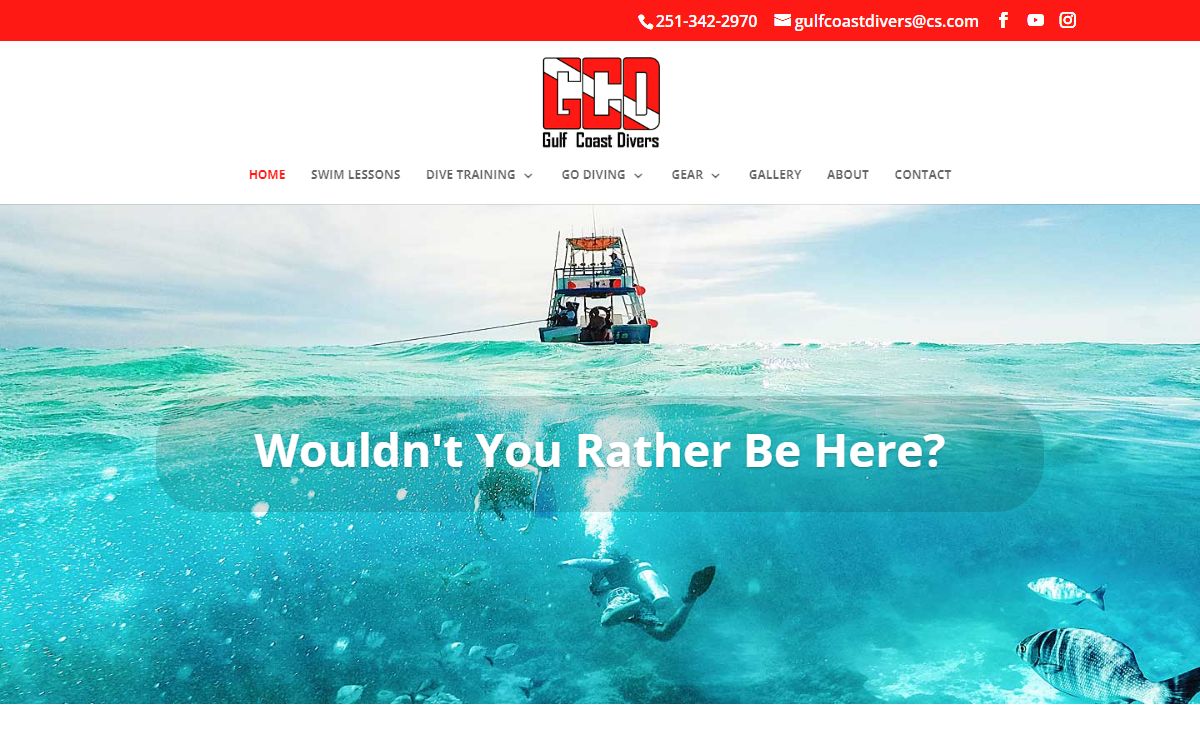 Home - Gulf Coast Divers - Dive Alabama, Florida and Mississippi Gulf Coast - Scuba Diving At Its' Best - Mobile, Alabama
