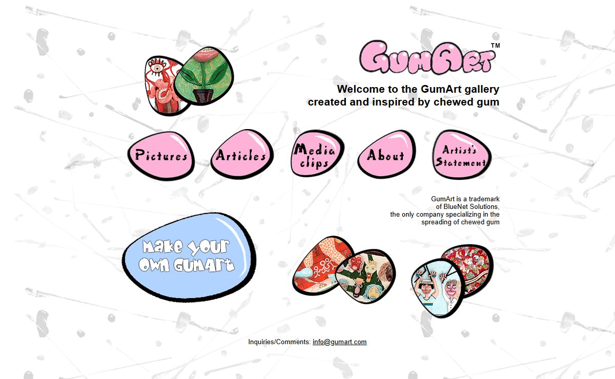 GumArt - Chewed Gum Creations by Jamie Marraccini