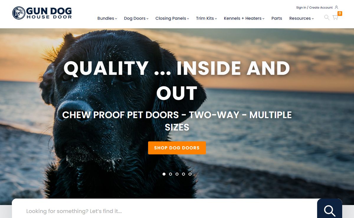 Gun Dog House Door - Better Dog Doors, Pet Doors & Kennels