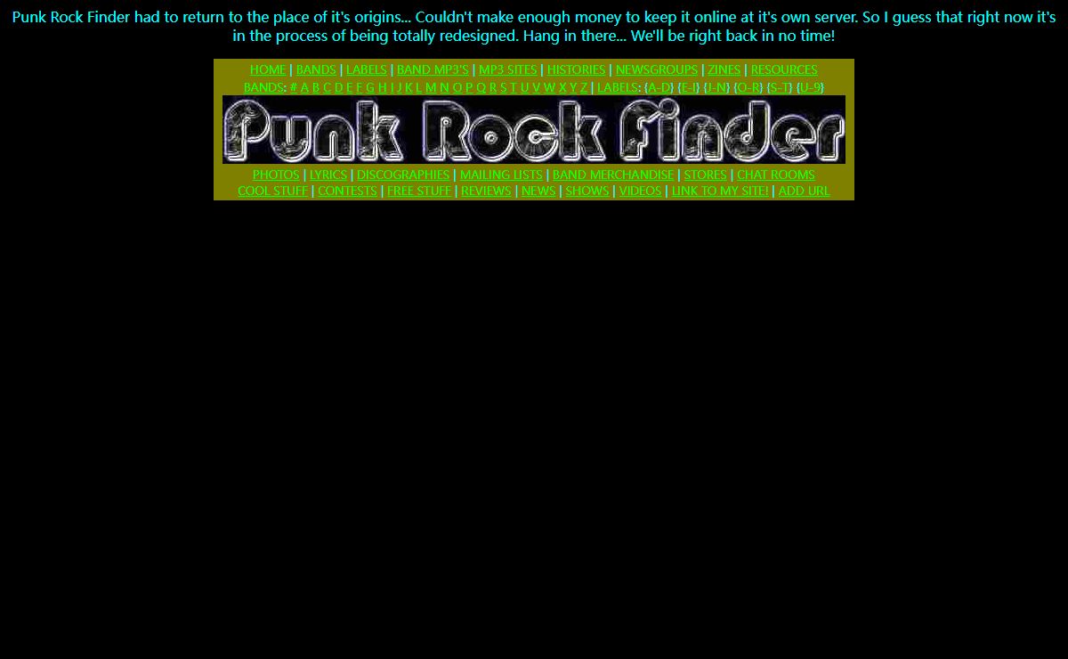 Punk Rock Finder! The most useful site for punk rockers on the web!!
