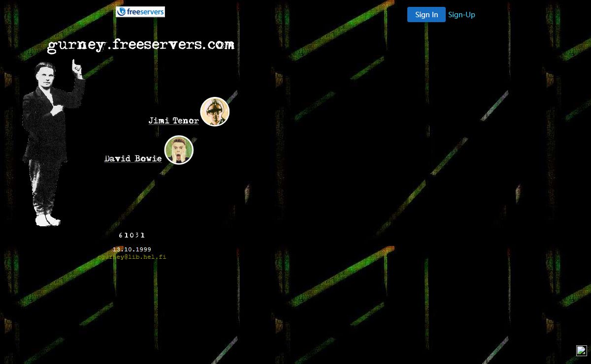 gurney.freeservers.com - jimi tenor - david bowie...