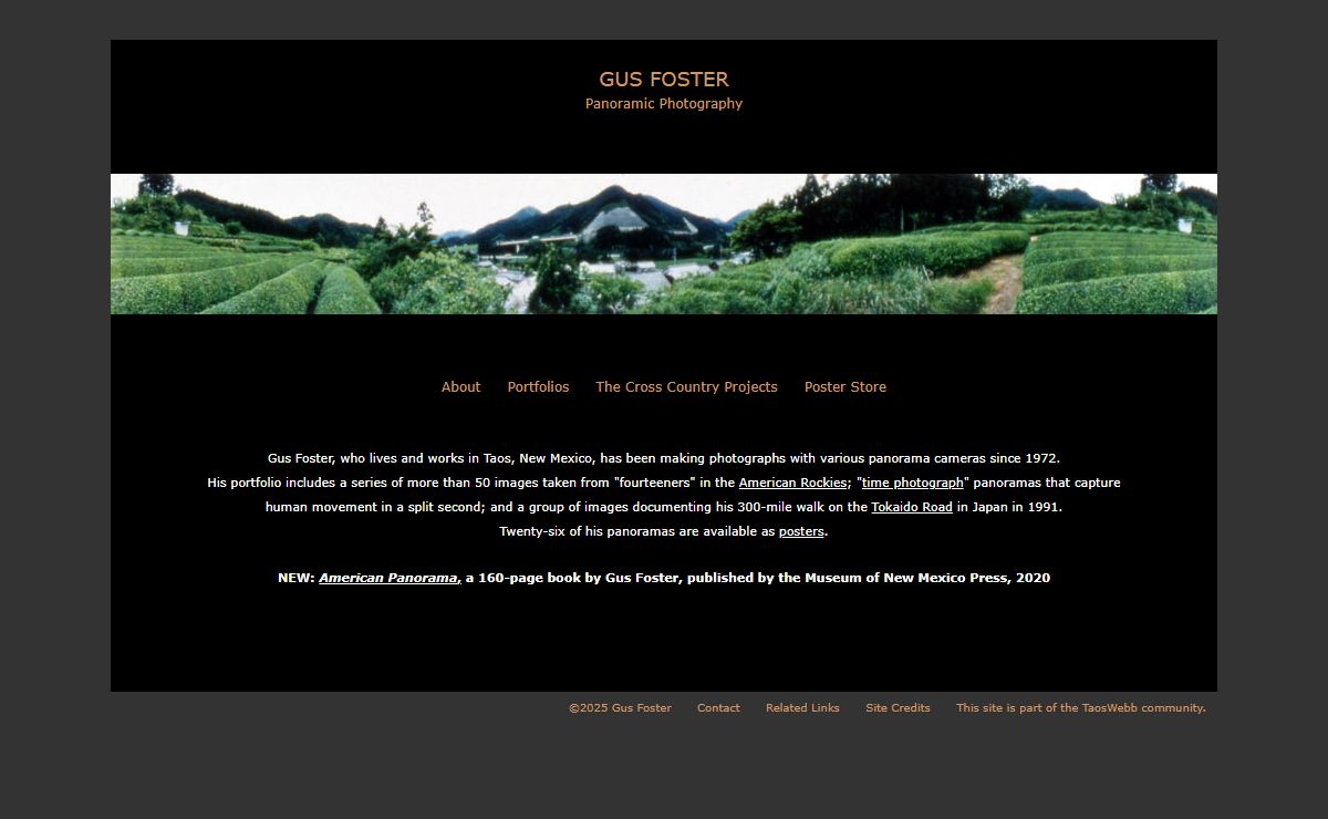 Panoramic Photography by Taos Artist Gus Foster | Panoramas of the American Rockies, Posters, Cross Country Project