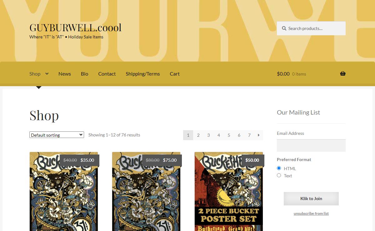 GUYBURWELL.coool – Where "IT" is "AT" • Holiday Sale Items