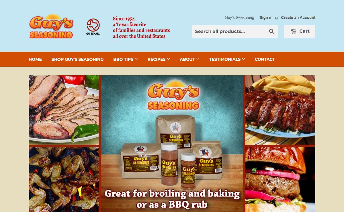 Guy's Seasoning is great on all beef, pork, poultry and seafood