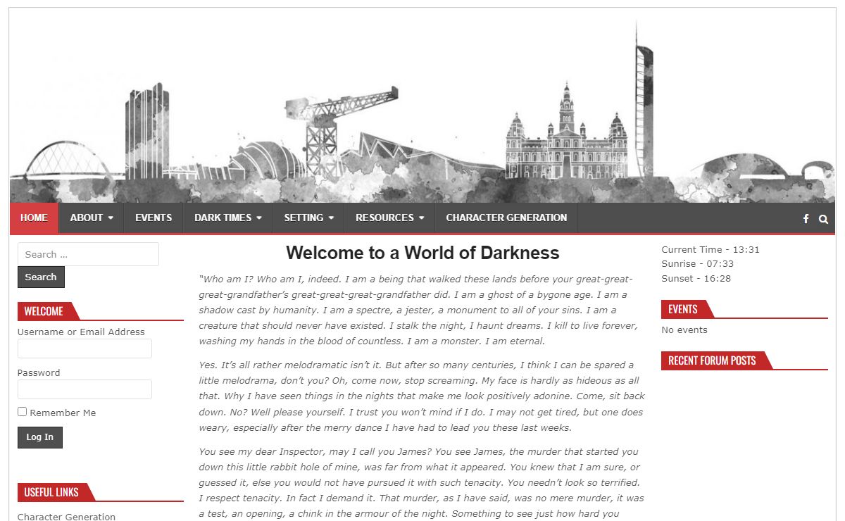 GVLARP – Glasgow Vampire Live Action Role Play