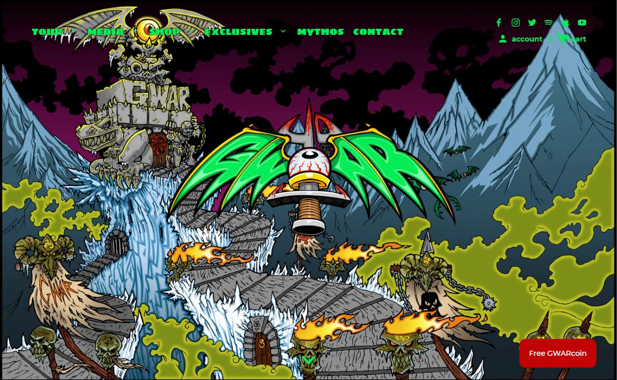 The Official Cyber-fortress of Your Lords and Masters GWAR