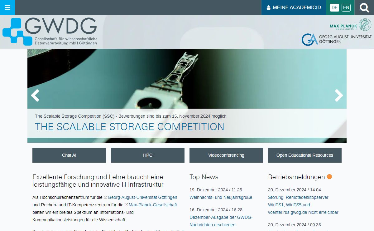 GWDG | GWDG - IT in der Wissenschaft