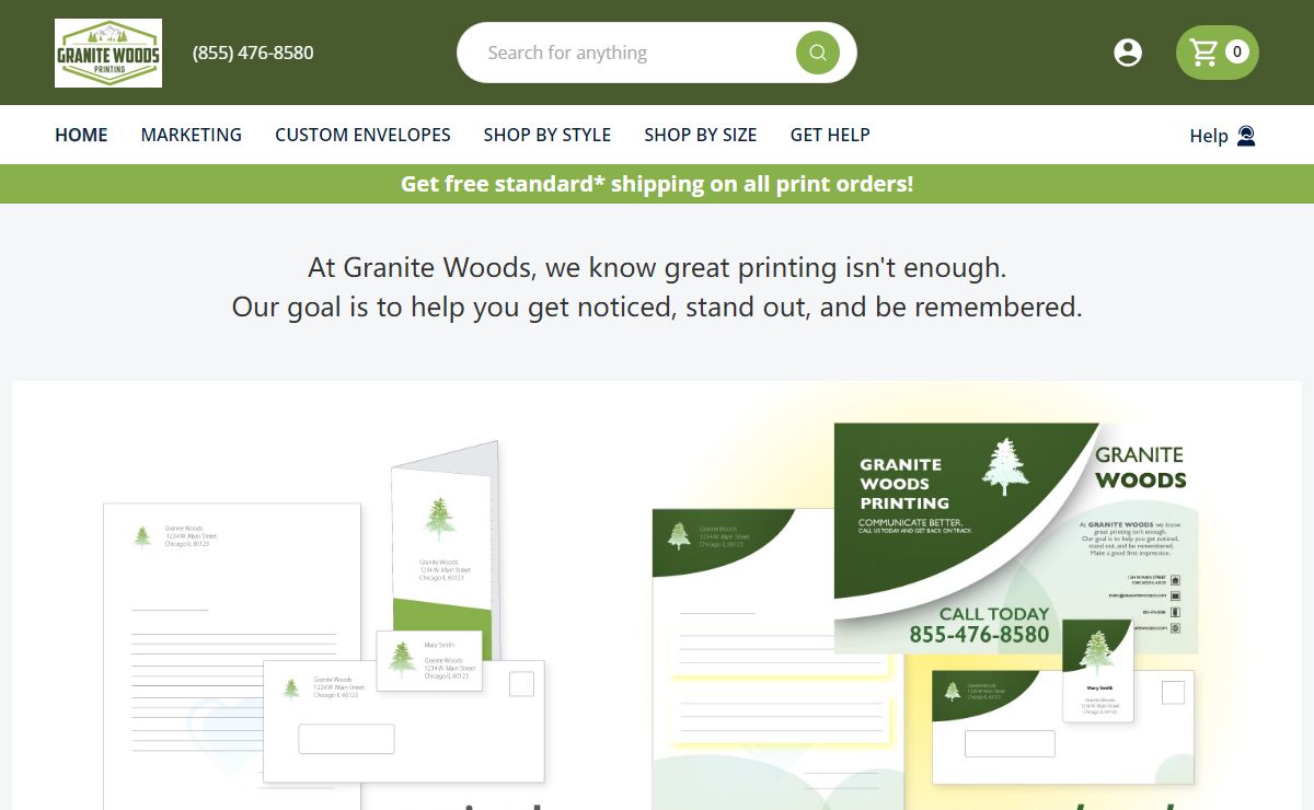 Granite Woods Printing | Custom Printing & Design - Stationery, Marketing, & Packaging