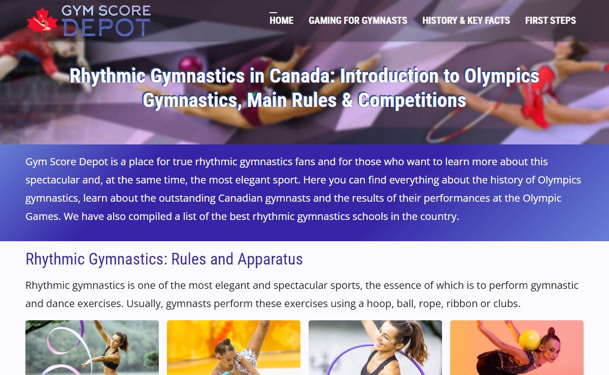 Gym Score Depot: All About Gymnastics Olympics in Canada