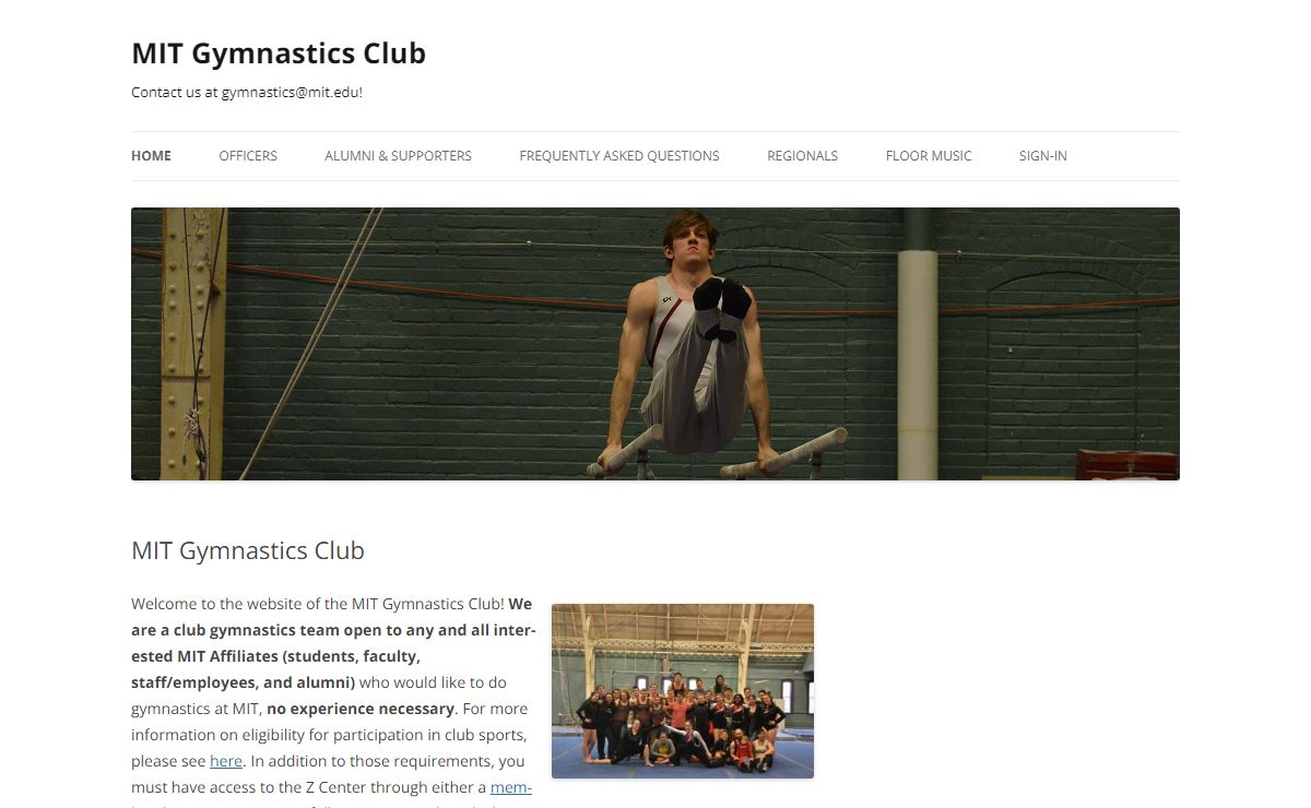 MIT Gymnastics Club | Contact us at gymnastics@mit.edu!