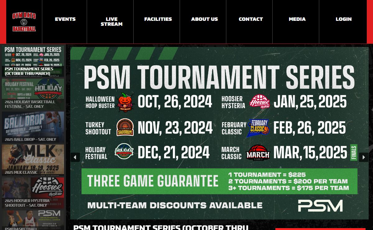 Home Page | Gym Rats Basketball Events