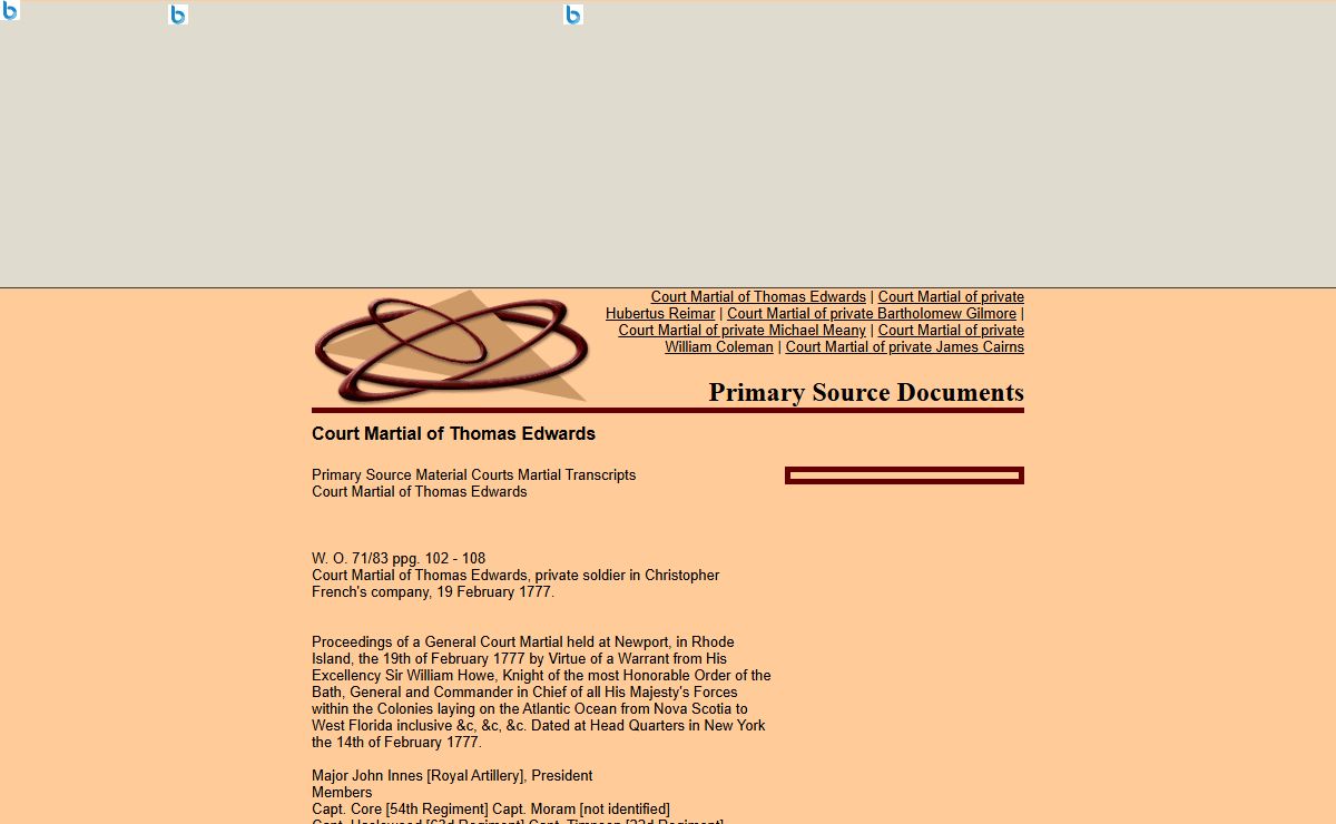 Primary Source Documents