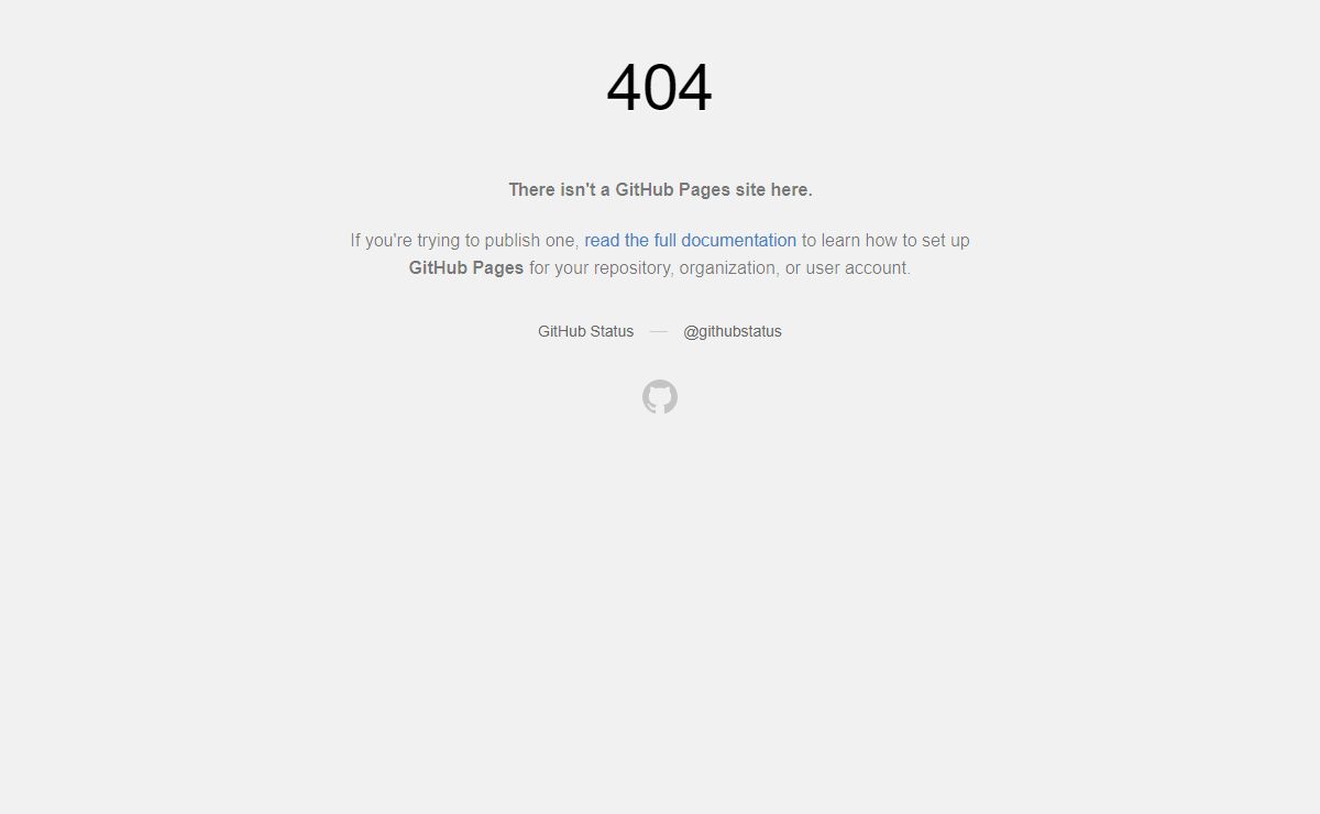 Site not found · GitHub Pages