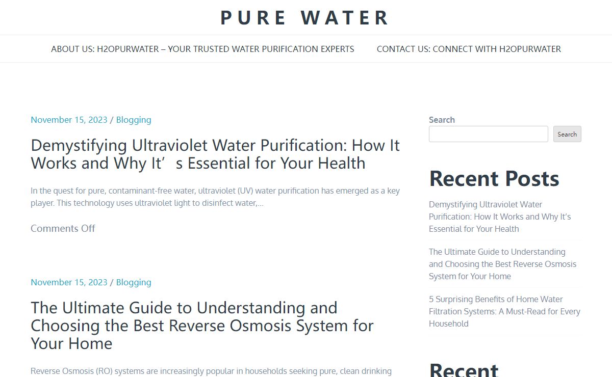 Pure Water