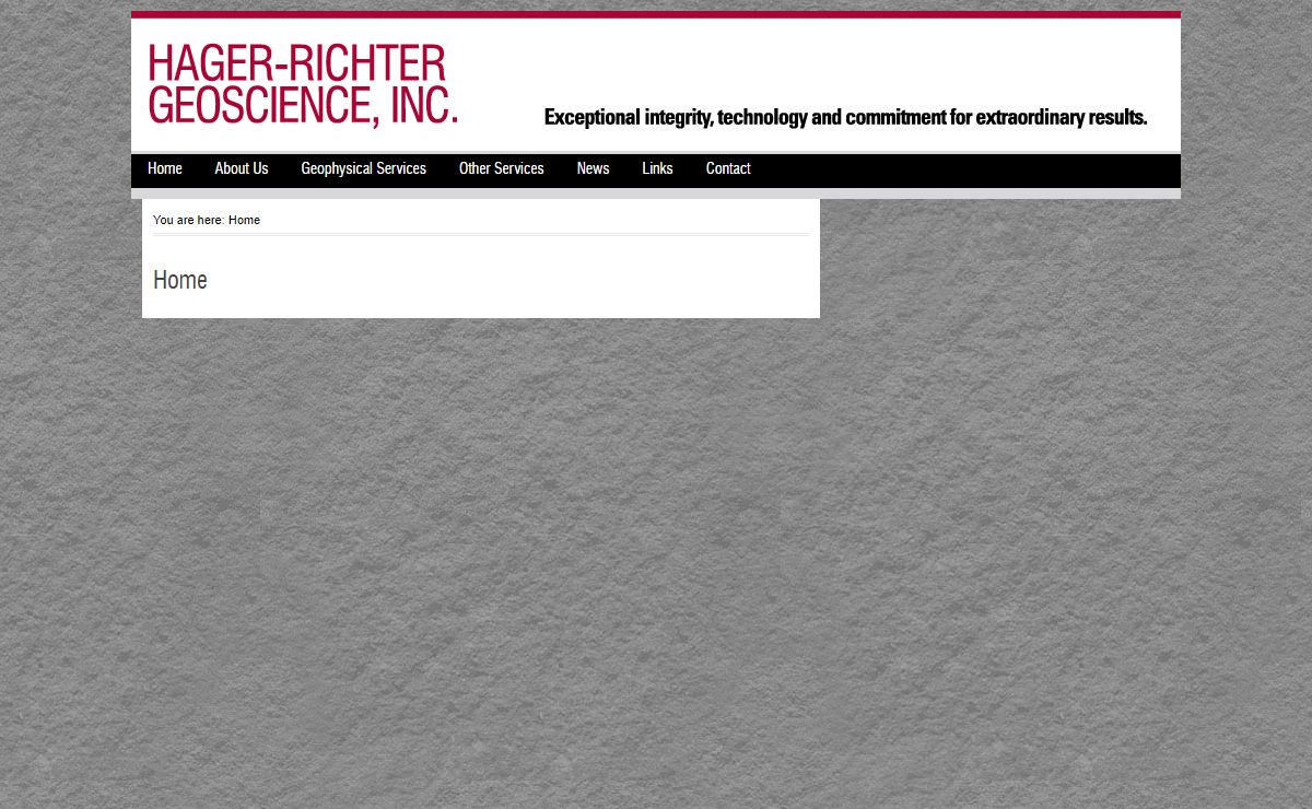 Home - Hager-Richter Geoscience, Inc. : Hager-Richter Geoscience, Inc.