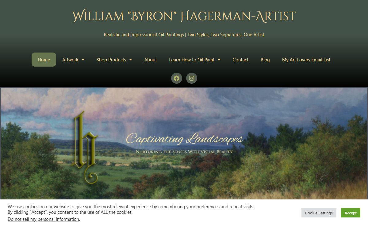 Realistic landscape Oil Paintings by William Hagerman