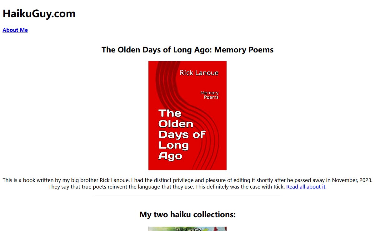 Haikuguy.com (David G. Lanoue)