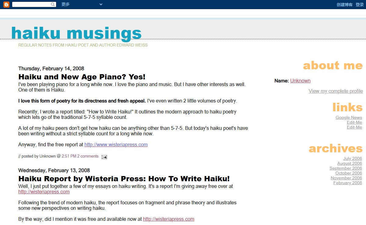 Haiku Musings
