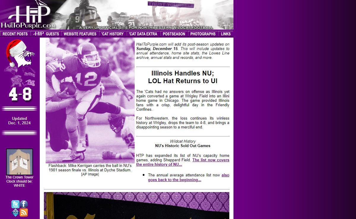 HailToPurple.com Northwestern Football Site