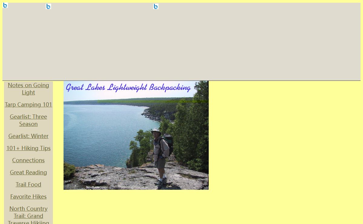 Great Lakes Lightweight Backpacking