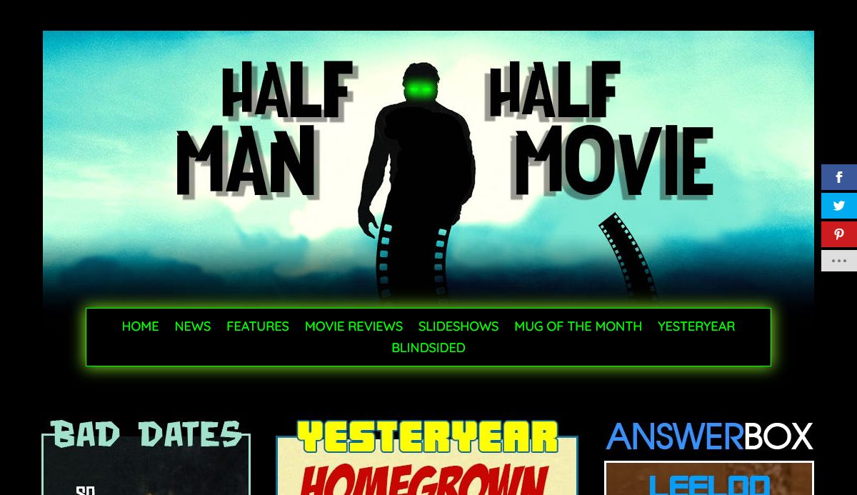 HalfManHalfMovie | Comedy Humor Satire | Movie Film TV Comics